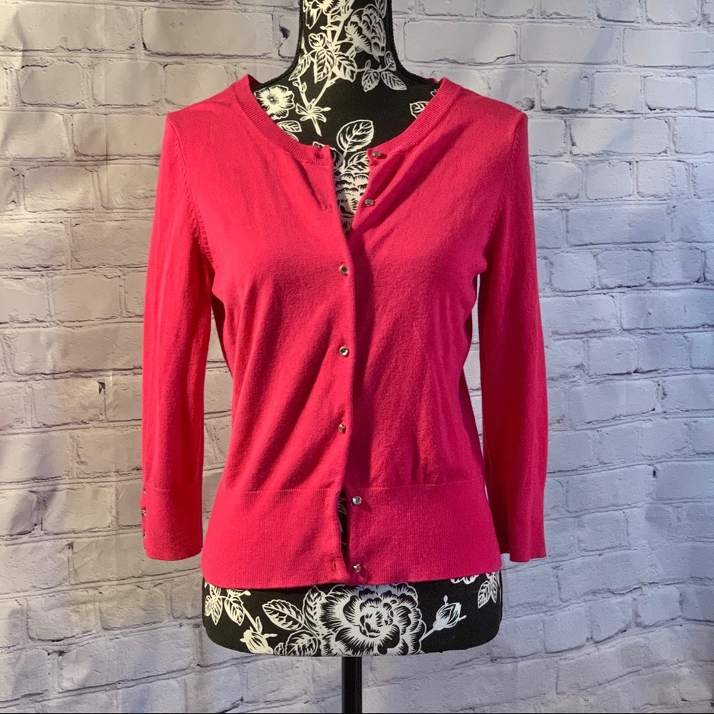 Pink 3/4 sleeve Cardigan